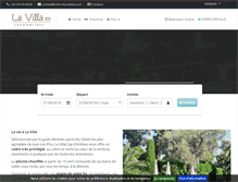 Tablet Screenshot of hotel-villa-antibes.com